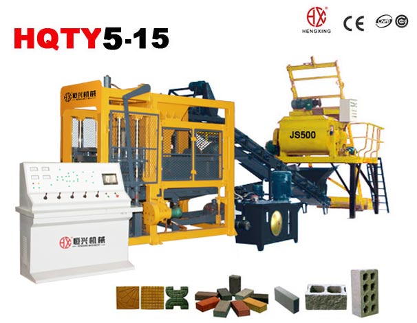QT5-15小型空(kōng)心磚機(jī) 混凝土(tu)空心砌(qì)塊成型(xíng)機